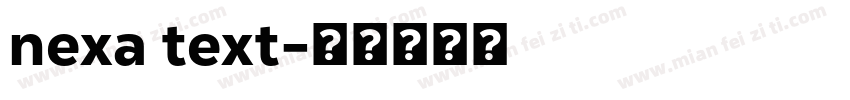 nexa text字体转换